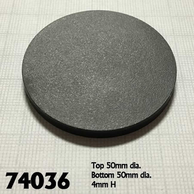 RPR74036 2in Round Plastic Miniature Gaming Base Pack of 10 Reaper Miniatures (ONLINE ORDER ONLY)