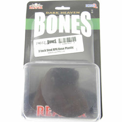 RPR74037 3in Round Plastic Miniature Gaming Base Pack of 10 Reaper Miniatures (ONLINE ORDER ONLY)