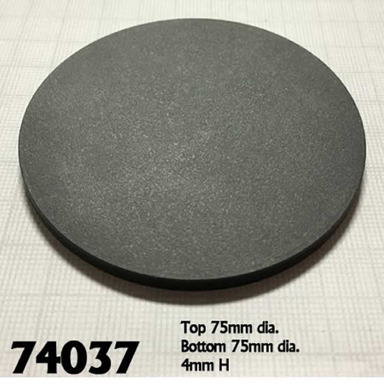 RPR74037 3in Round Plastic Miniature Gaming Base Pack of 10 Reaper Miniatures (ONLINE ORDER ONLY)