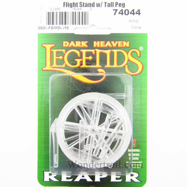 RPR74044 2in Round Transparent Flight Stands Pack of 5 Reaper Miniatures (ONLINE ORDER ONLY)