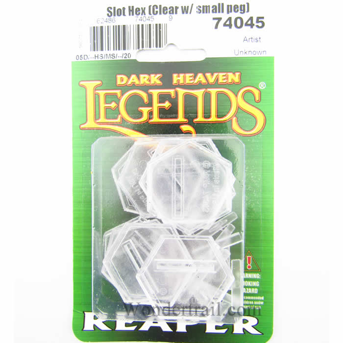 RPR74045 1in Hex Transparent Flight Stands Pack of 10 Reaper Miniatures (ONLINE ORDER ONLY)