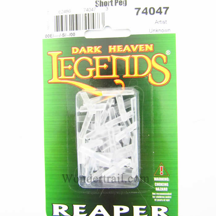 RPR74047 Transparent Short Flight Pegs Pack of 25 Reaper Miniatures (ONLINE ORDER ONLY)