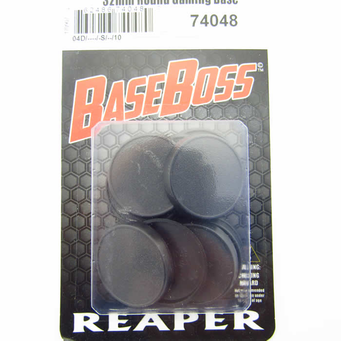 RPR74048 32mm Round Gaming Base Pack of 10 Reaper Miniatures (ONLINE ORDER ONLY)