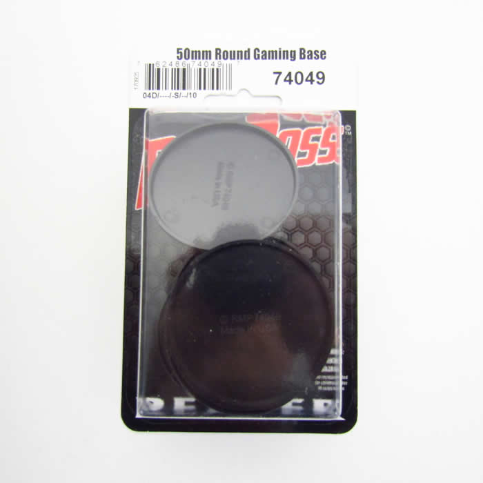 RPR74049 50mm Round Gaming Base Pack of 10 Reaper Miniatures (ONLINE ORDER ONLY)
