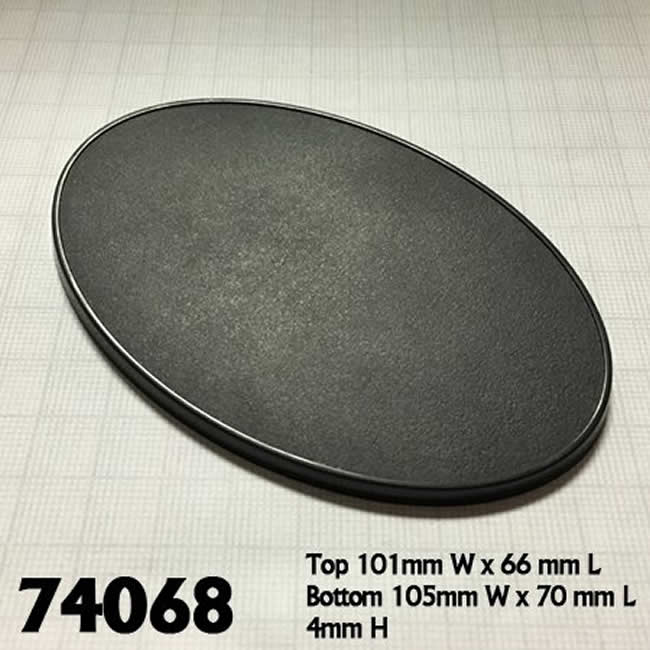 RPR74068 105mm X 70mm Oval Gaming Base Pack of 4 Reaper Miniatures (ONLINE ORDER ONLY)