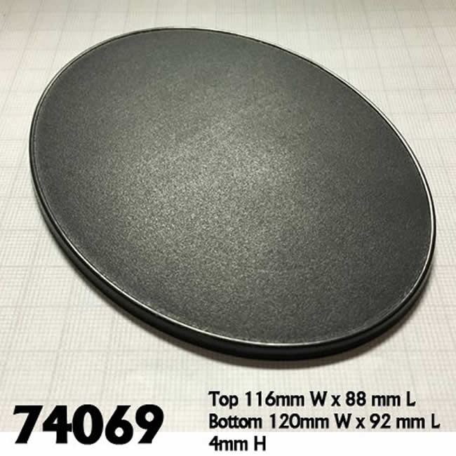 RPR74069 120mm X 92mm Oval Gaming Base Pack of 4 Reaper Miniatures (ONLINE ORDER ONLY)