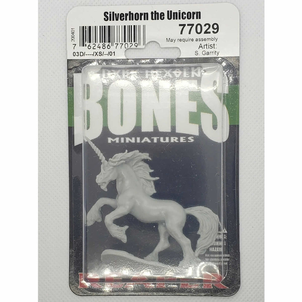 RPR77029 Silverhorn Unicorn Miniature 25mm Heroic Scale Figure Dark Heaven Bones (ONLINE ORDER ONLY)
