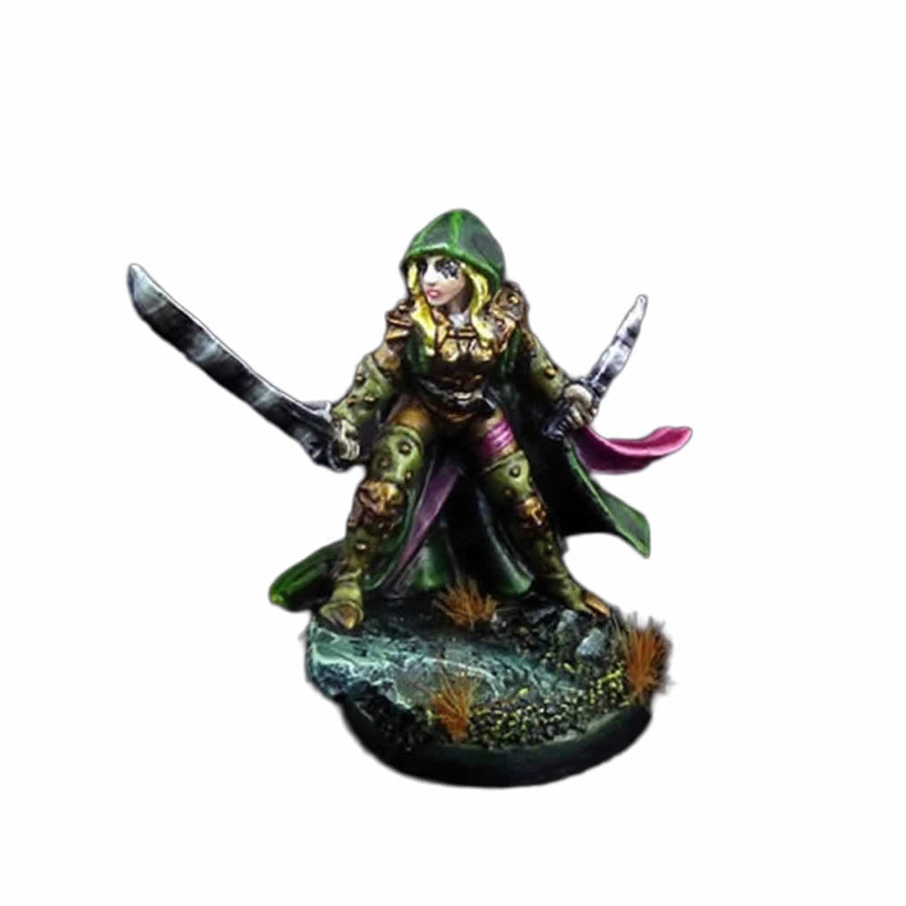 RPR77035 Deladrin Female Assassin Miniature 25mm Heroic Scale Figure Dark Heaven Bones (ONLINE ORDER ONLY)