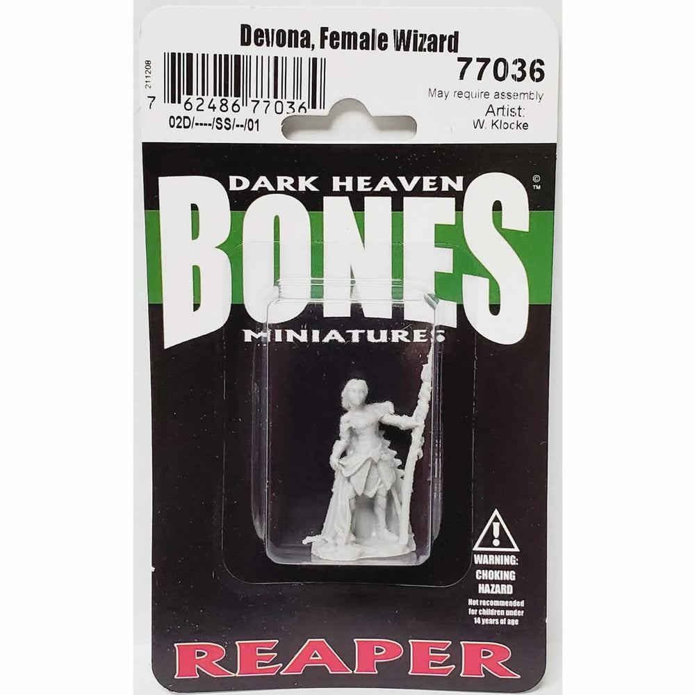 RPR77036 Devona Female Wizard Miniature 25mm Heroic Scale Figure Dark Heaven Bones (ONLINE ORDER ONLY)