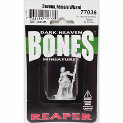 RPR77036 Devona Female Wizard Miniature 25mm Heroic Scale Figure Dark Heaven Bones (ONLINE ORDER ONLY)