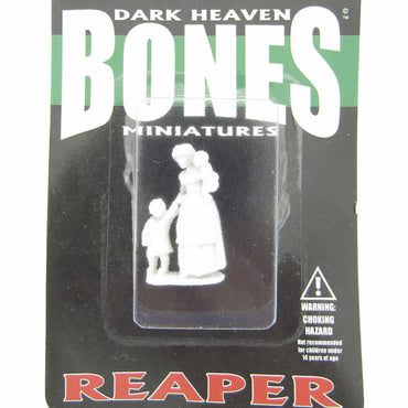 RPR77087 Townsfolk Mom and Kids Miniature 25mm Heroic Scale (ONLINE ORDER ONLY)