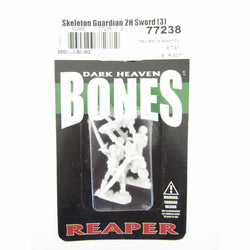 RPR77238 Skeleton Guardian 2H Sword Miniature 25mm Heroic Scale Bones (ONLINE ORDER ONLY)