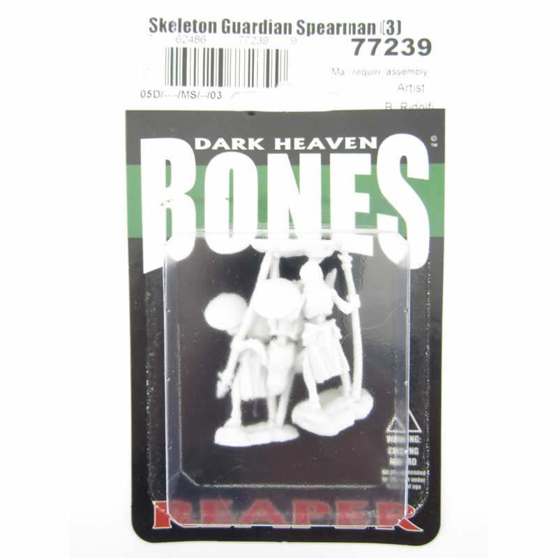RPR77239 Skeleton Guardian Spearman Miniature 25mm Heroic Scale (ONLINE ORDER ONLY)