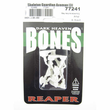RPR77241 Skeleton Guardian Axeman Miniature 25mm Heroic Scale Bones (ONLINE ORDER ONLY)