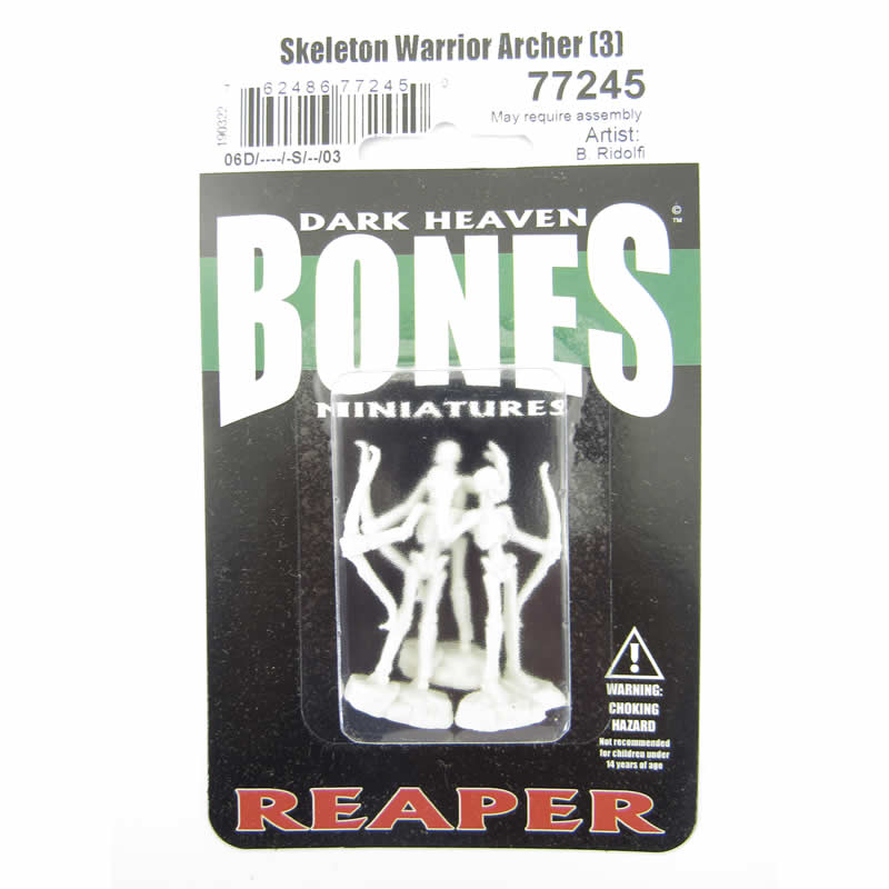 RPR77245 Skeleton Warrior Archer Miniature 25mm Heroic Scale Bones (ONLINE ORDER ONLY)
