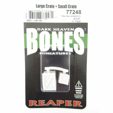 RPR77248 Large Crate and Small Crate Miniature 25mm Heroic Scale Bones (ONLINE ORDER ONLY)