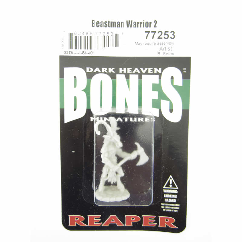 RPR77253 Beastman Warrior 2 Miniature 25mm Heroic Scale Bones (ONLINE ORDER ONLY)