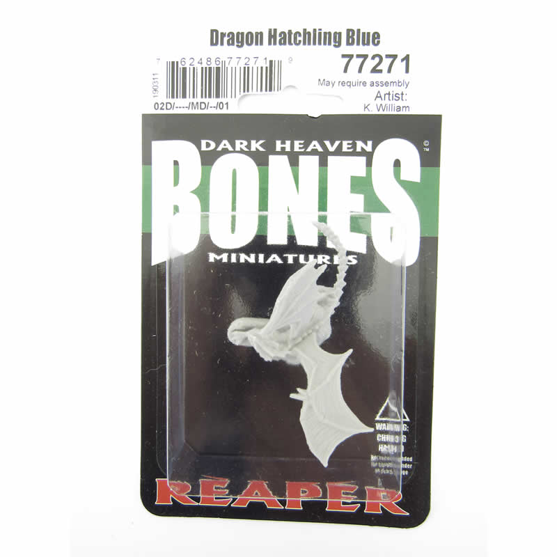 RPR77271 Dragon Hatchling Blue Miniature 25mm Heroic Scale Bones (ONLINE ORDER ONLY)