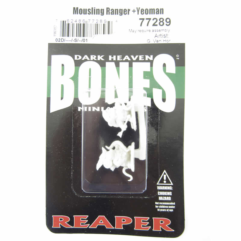 RPR77289 Mousling Ranger and Yeoman Miniature 25mm Heroic Scale Figure Dark Heaven Bones Reaper Miniatures (ONLINE ORDER ONLY)