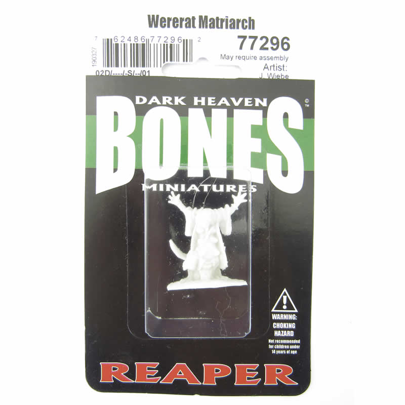 RPR77296 Wererat Matriarch Miniature 25mm Heroic Scale Figure Bones (ONLINE ORDER ONLY)