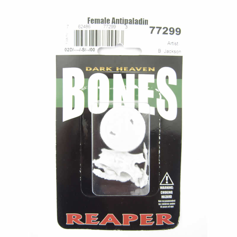 RPR77299 Female Antipaladin Miniature 25mm Heroic Scale Figure Bones (ONLINE ORDER ONLY)