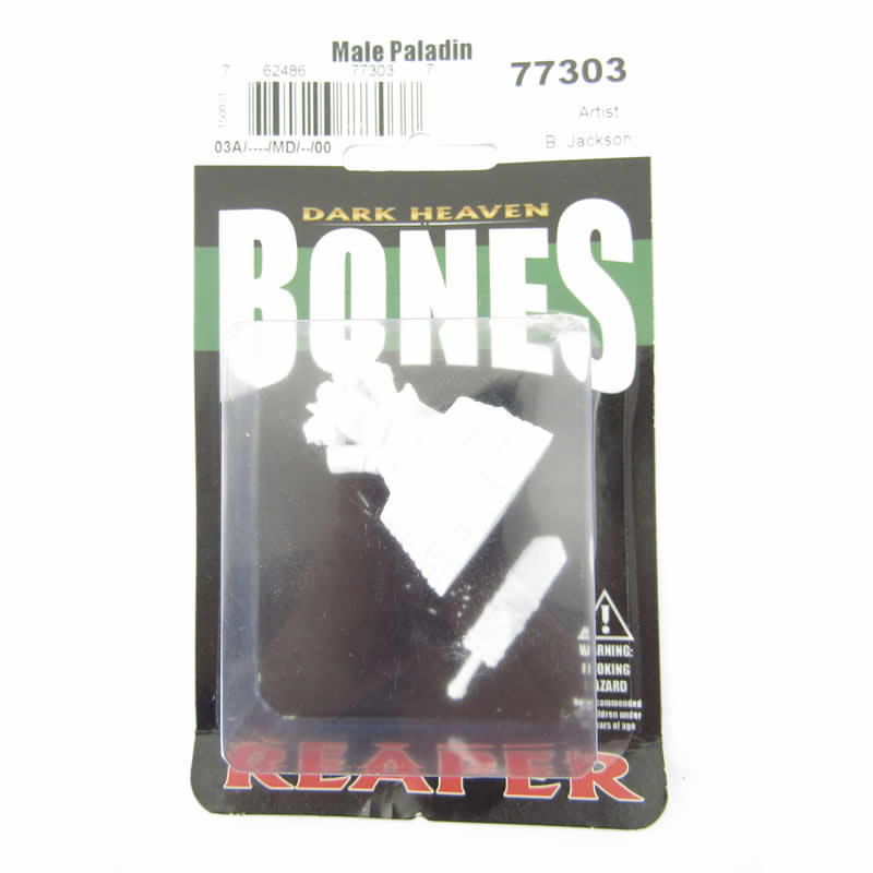 RPR77303 Male Paladin Miniature 25mm Heroic Scale Figure Bones (ONLINE ORDER ONLY)