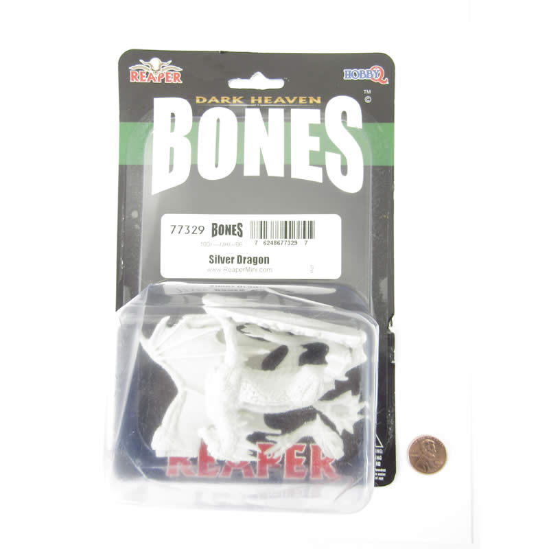 RPR77329 Silver Dragon Miniature 25mm Heroic Scale Figure Dark Heaven (ONLINE ORDER ONLY)