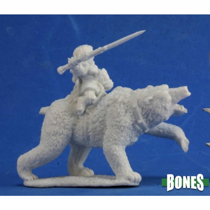 RPR77353 Ursula Dwarven Bear Rider Miniature 25mm Heroic Scale Figure (ONLINE ORDER ONLY)