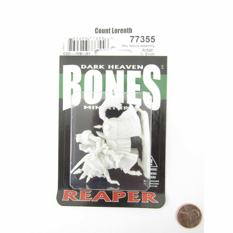 RPR77355 Count Lorenth Miniature 25mm Heroic Scale Figure Dark Heaven (ONLINE ORDER ONLY)
