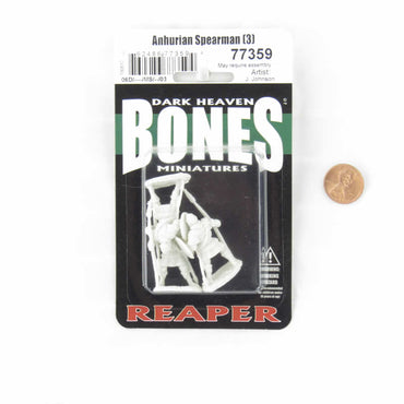 RPR77359 Anhurian Spearman Miniature 25mm Heroic Scale Figure Dark Heaven Bones (ONLINE ORDER ONLY)