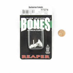 RPR77374 Tyrea Bronzelocks Barbarian Miniature 25mm Heroic Scale Figure Dark Heaven Bones (ONLINE ORDER ONLY)