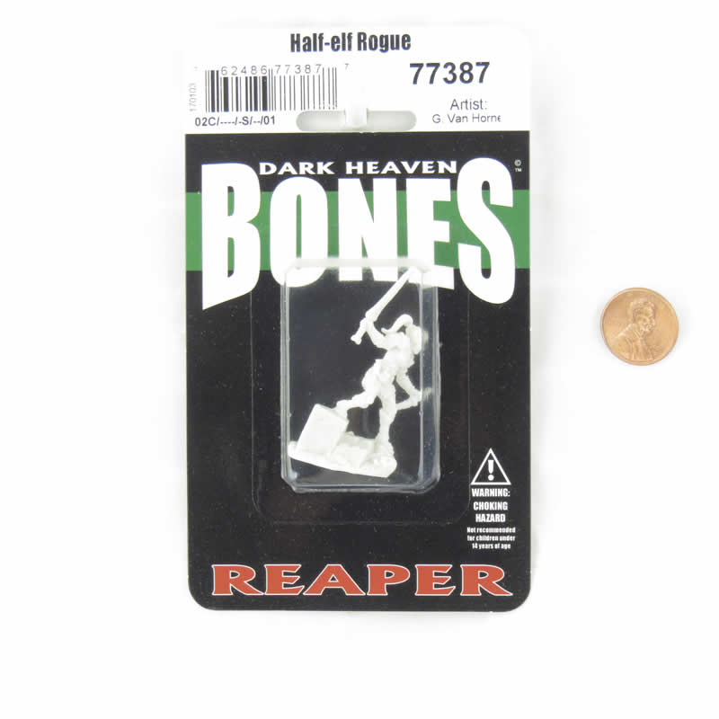 RPR77387 Lanelle Half-Elf Rogue Miniature 25mm Heroic Scale Figure Dark Heaven Bones (ONLINE ORDER ONLY)