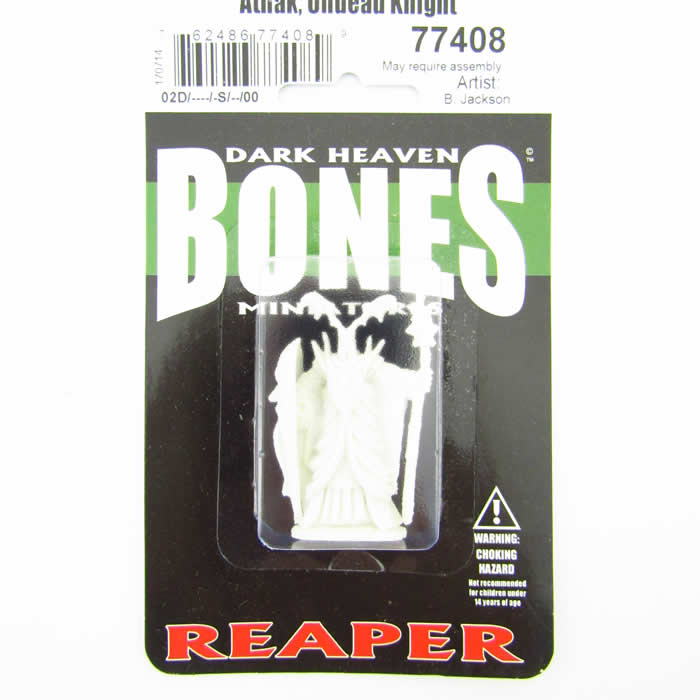 RPR77408 Athak Undead Knight Miniature 25mm Heroic Bones (ONLINE ORDER ONLY)