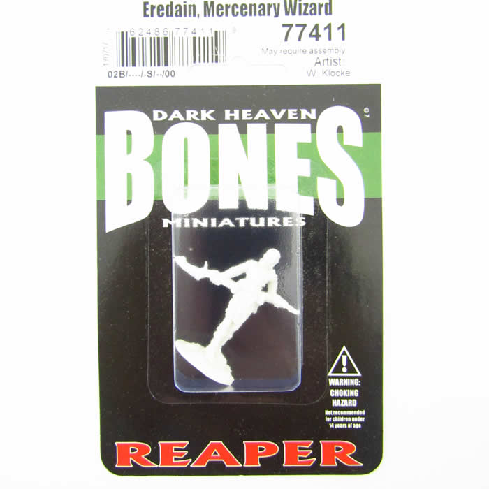 RPR77411 Eredain Mercenary Wizard Miniature 25mm Heroic Scale Bones (ONLINE ORDER ONLY)
