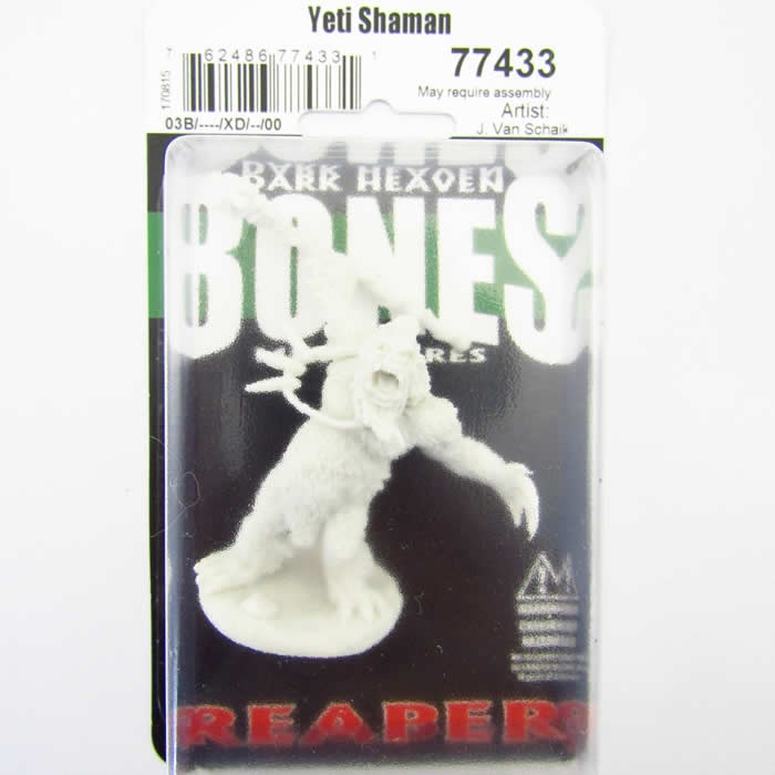 RPR77433 Yeti Shaman Miniature Miniature 25mm Heroic Scale Bones (ONLINE ORDER ONLY)