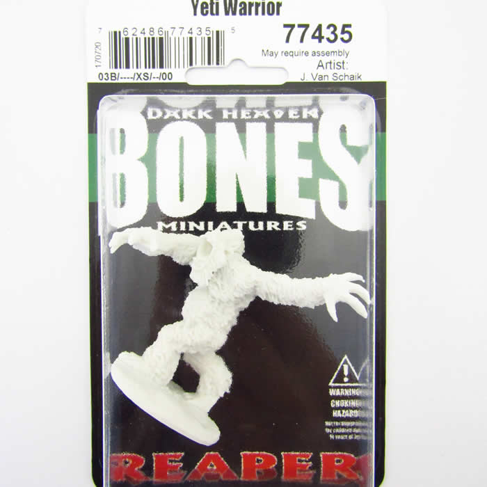 RPR77435 Yeti Warrior Miniature 25mm Heroic Scale Warlord (ONLINE ORDER ONLY)