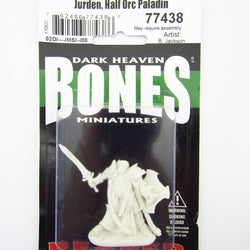 RPR77438 Jurden Half Orc Paladin Miniature 25mm Heroic Scale (ONLINE ORDER ONLY)