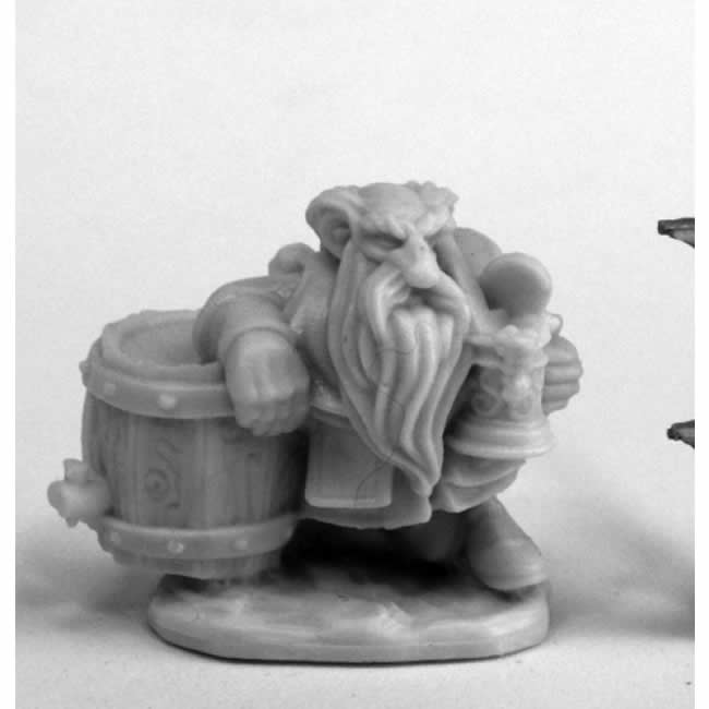 RPR77461 Dwarven Brewer With Keg Miniature 25mm Heroic Scale (ONLINE ORDER ONLY)