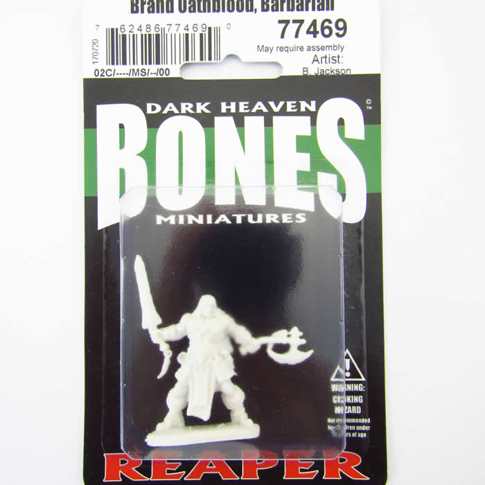 RPR77469 Brand Oathblood Barbarian Miniature 25mm Heroic Scale (ONLINE ORDER ONLY)