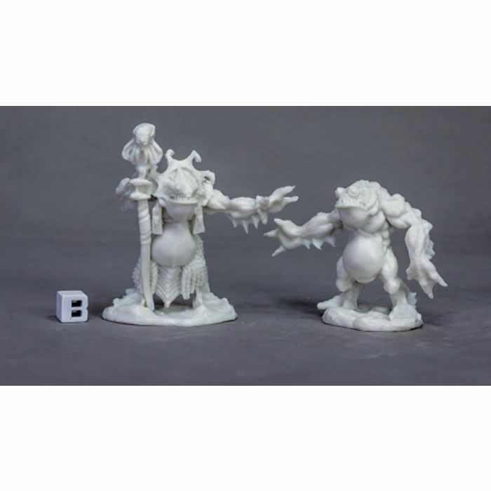 RPR77520 Deep One Priest and Servitor Miniature 25mm Heroic Scale (ONLINE ORDER ONLY)