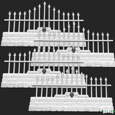 RPR77532 Graveyard Long Fences Miniature 25mm Heroic Scale (ONLINE ORDER ONLY)
