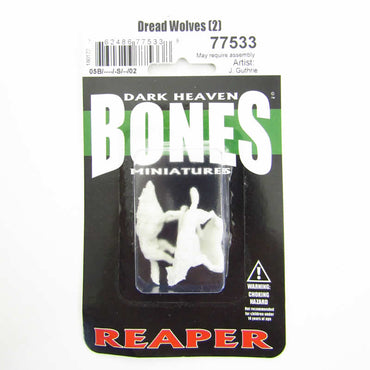 RPR77533 Two Dread Wolves Miniature 25mm Heroic Scale Dark Heaven (ONLINE ORDER ONLY)