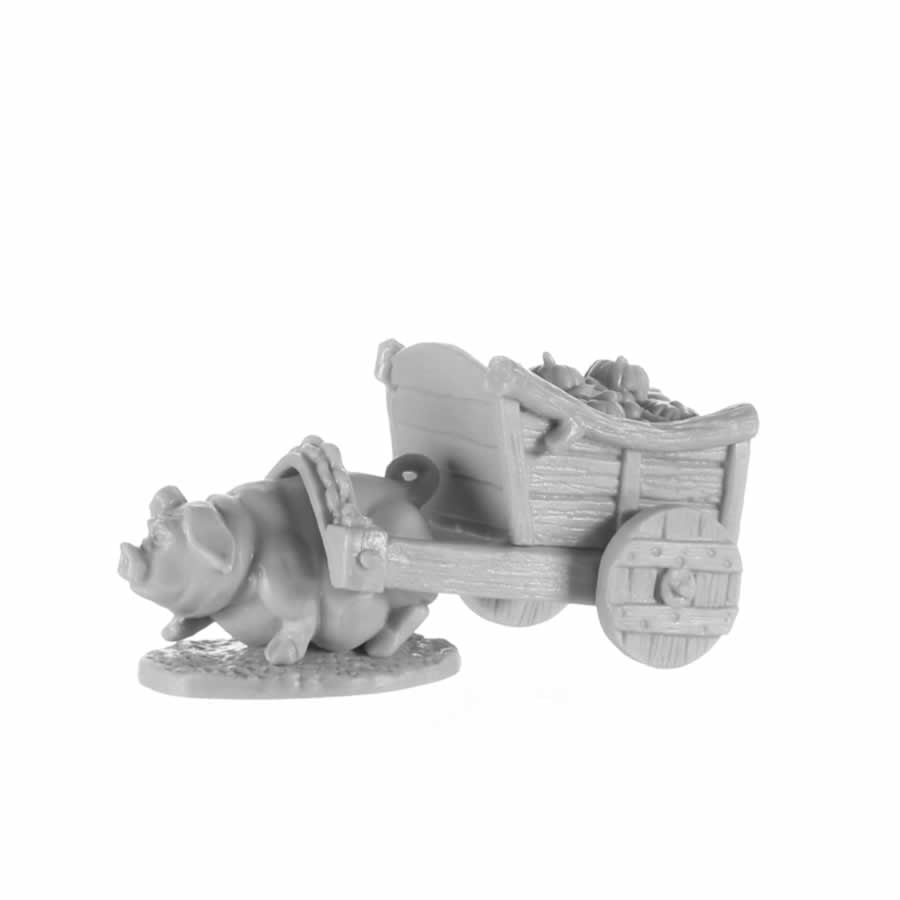 RPR77657 Pig and Cart Miniature 25mm Heroic Scale Figure Dark Heaven Bones (ONLINE ORDER ONLY)