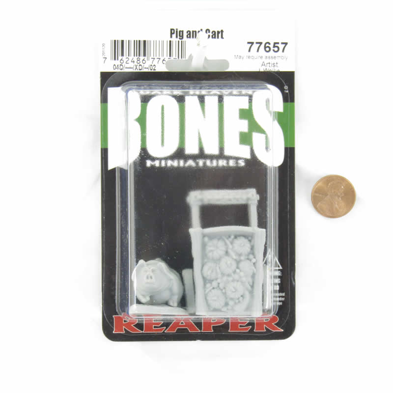 RPR77657 Pig and Cart Miniature 25mm Heroic Scale Figure Dark Heaven Bones (ONLINE ORDER ONLY)