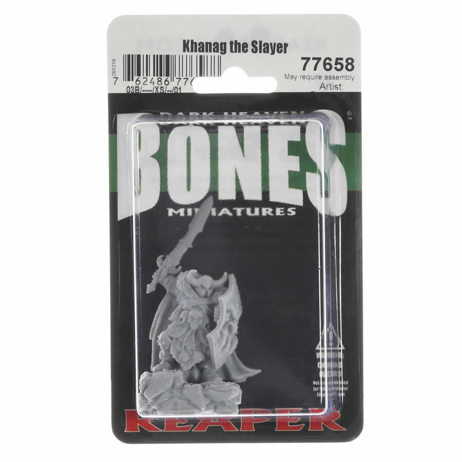 RPR77658 Khanag The Slayer Miniature 25mm Heroic Scale Figure Dark Heaven Bones Reaper Miniatures (ONLINE ORDER ONLY)