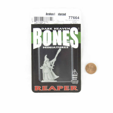 RPR77664 Arakus Landarzad Wizard Miniature 25mm Heroic Scale Figure Dark Heaven Bones (ONLINE ORDER ONLY)
