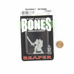 RPR77667 Ava Justinia Female Templar Miniature 25mm Heroic Scale Figure Dark Heaven Bones (ONLINE ORDER ONLY)
