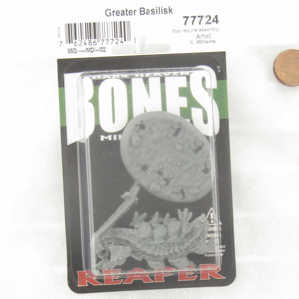 RPR77724 Greater Basilisk Miniature 25mm Heroic Scale Figure Dark Heaven Bones (ONLINE ORDER ONLY)