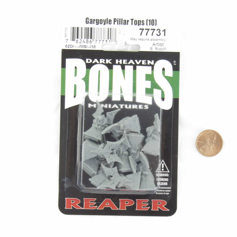 RPR77731 Gargoyle Pillar Tops Miniature 25mm Heroic Scale Figure Dark Heaven Bones (ONLINE ORDER ONLY)