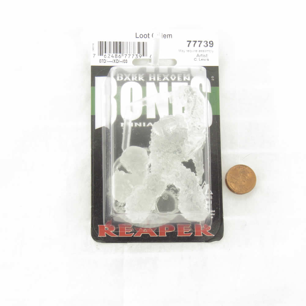 RPR77739 Loot Golem Miniature 25mm Heroic Scale Figure Dark Heaven Bones (ONLINE ORDER ONLY)